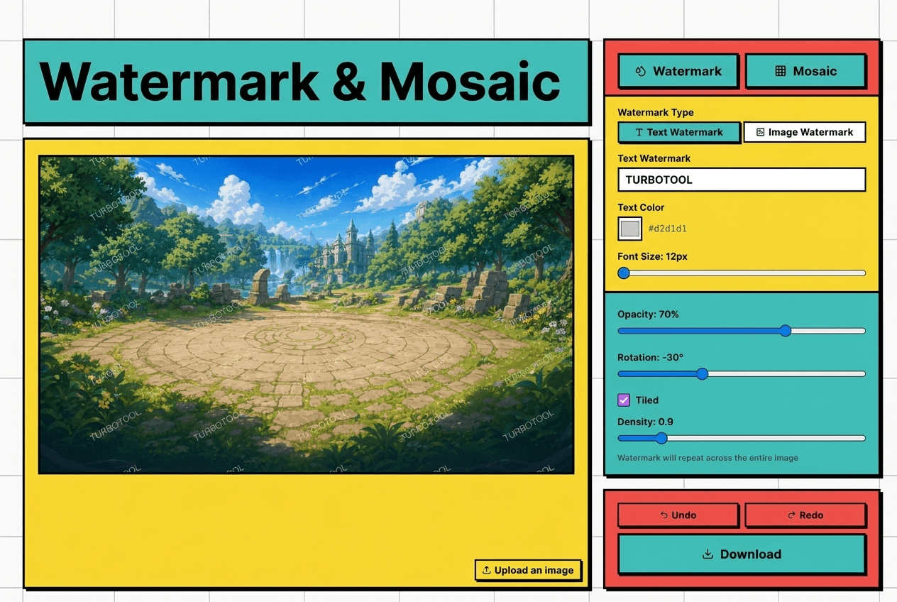 Watermark & Mosaic